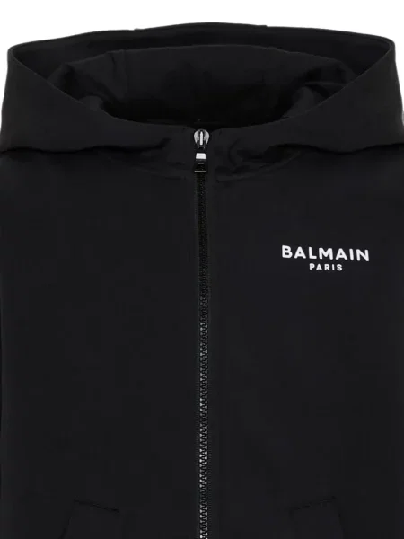 Bluza z kapturem dziecięca Balmain czarna