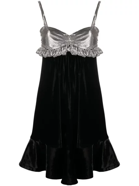 Rochie Rabanne de catifea negru