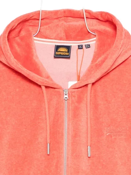 Siuvinėtas džemperis su gobtuvu Superdry oranžinė