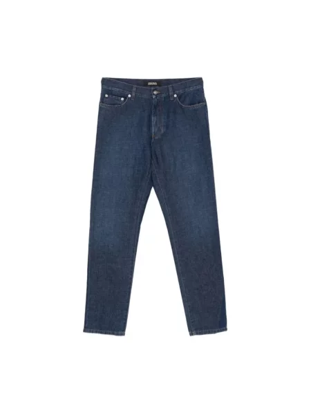 Jeansy Zegna niebieskie