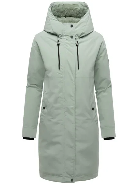 NAVAHOO Zimný kabát Hageltanz pastelovo zelená