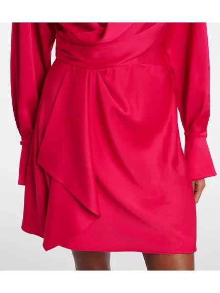 Rochie Simkhai din satin drapată de costum roz