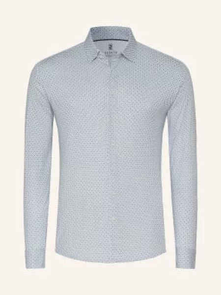 Desoto Koszula Dżersejowa O Kroju Slim Fit grau biała