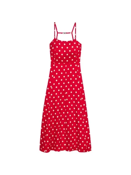 Rochie midi Maje cu buline roșu