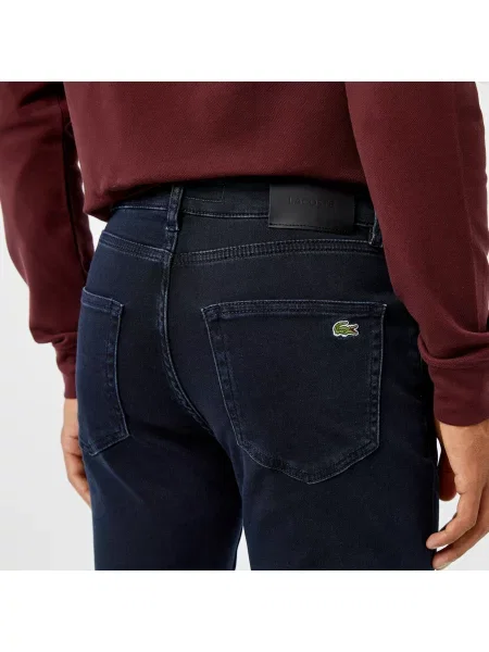 Lacoste Jeansy Slim Fit granatowe