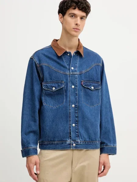 Дънково яке Levi's преходен модел синьо