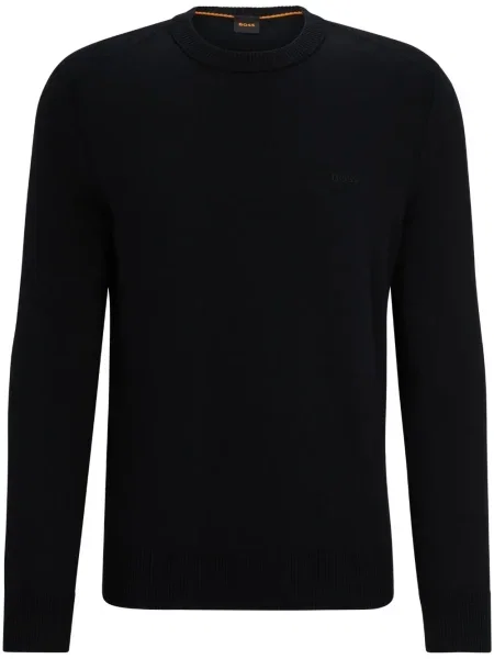 Pulover Boss cu broderie negru