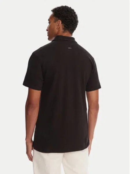 Quiksilver Polo majica Pique črna