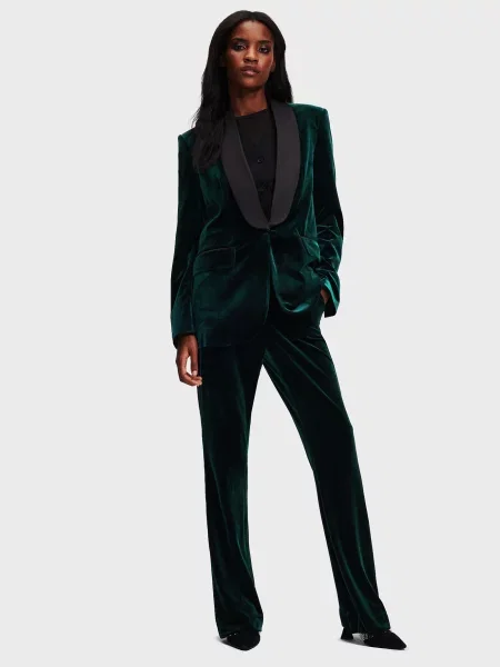 Вельветовые брюки Karl Lagerfeld зеленые