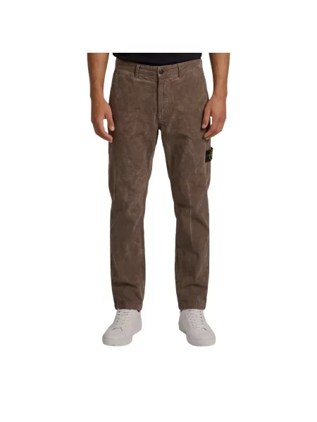 Spodnie Stone Island z kamieniami brązowe