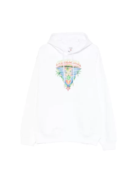 Bluza z kapturem Casablanca biała