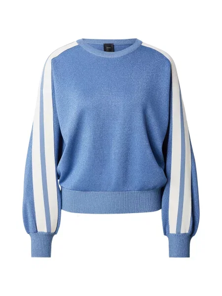 PINKO Pulover INONDAZIONE MAGLIA albastru deschis alb