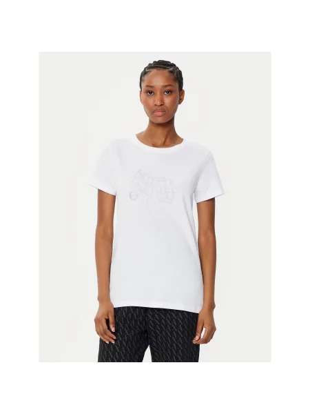 Armani Exchange Marškinėliai Regular Fit balta