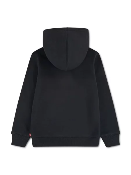 Levi's dukserica za djecu s pamukom TALLEST PEAK BATWING HOODI crna