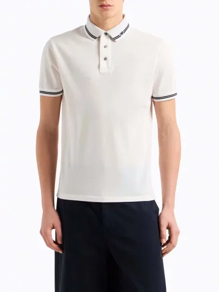 Поло Emporio Armani белое