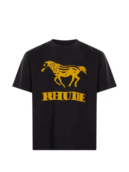 Tricou Rhude cu imagine negru