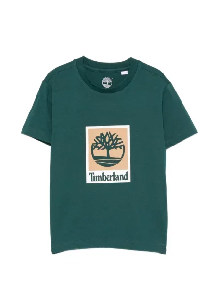 Koszulka dziecięca Timberland zielona