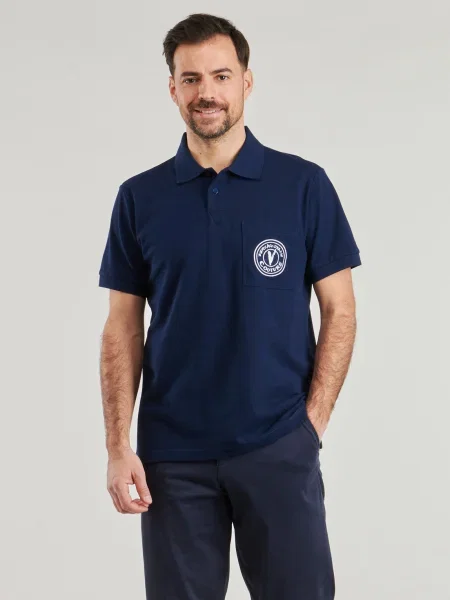Polo Versace Jeans Couture albastru