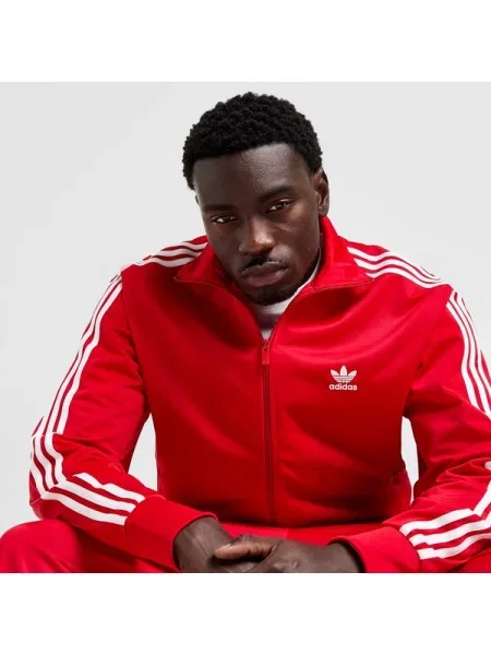 Komplet dresowy Adidas Originals ze stójką do biegania czerwony