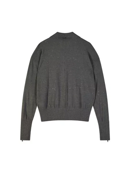 Sweter Patrizia Pepe szary