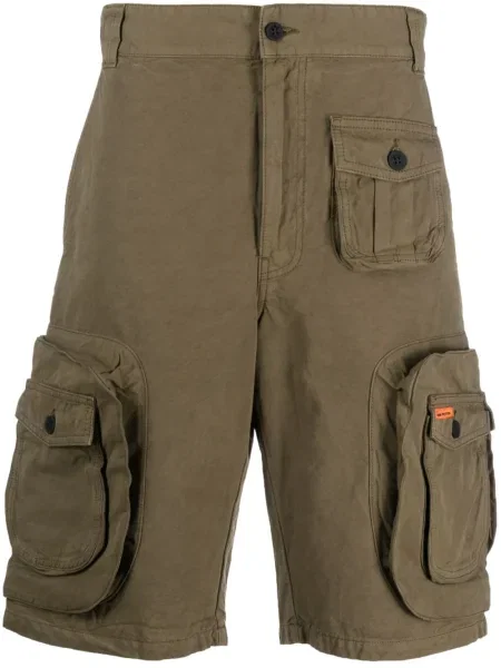 Pantaloni scurți cargo Heron Preston cu autograf verde