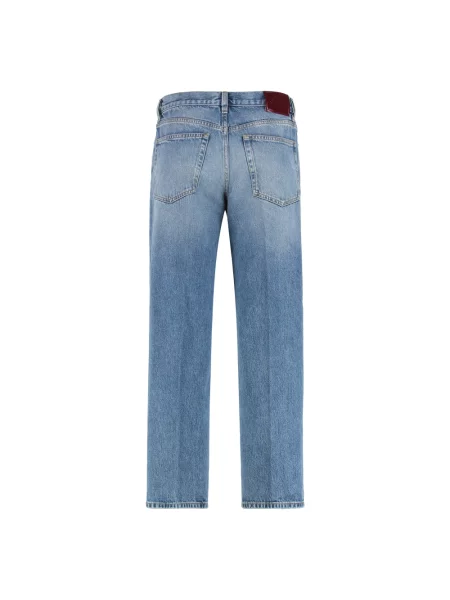 Jeansy straight leg Gucci klasyczne niebieskie