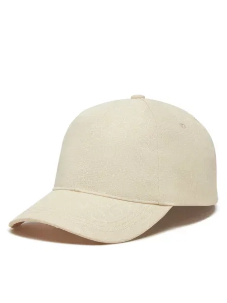 Calvin Klein Czapka z daszkiem Monogram Jacquard Cap Écru czarna