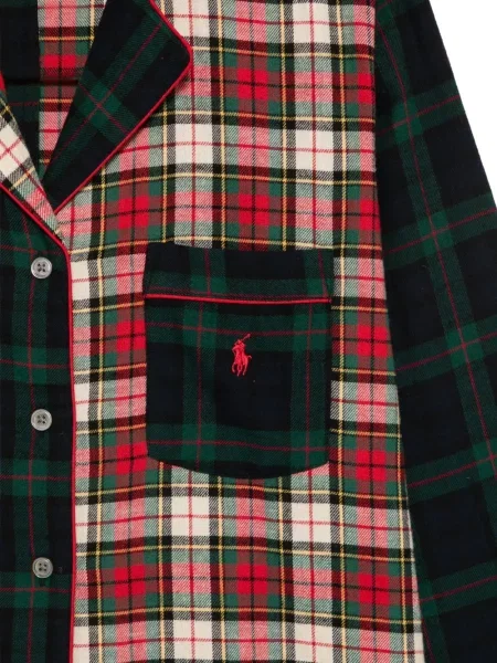 Gulerat pulover Polo Ralph Lauren din canvas în carouri roșu