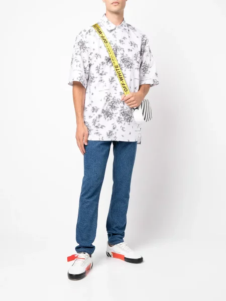 Raštuota marškiniai Off-white balta