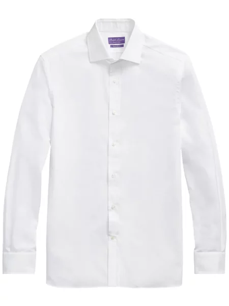 Cămașă Ralph Lauren Purple Label din poplin alb