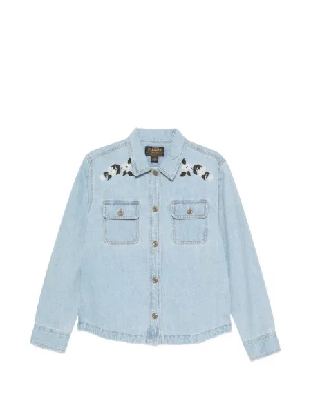 Cămașă de blugi Filson cu model floral albastru