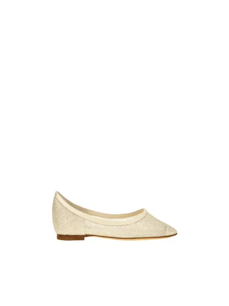 Balerinki Jimmy Choo bez obcasa beżowe