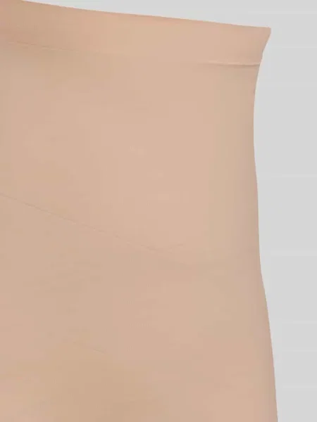 Bermudy o kroju slim fit w kroju z wysokim stanem Magic Bodyfashion beżowe