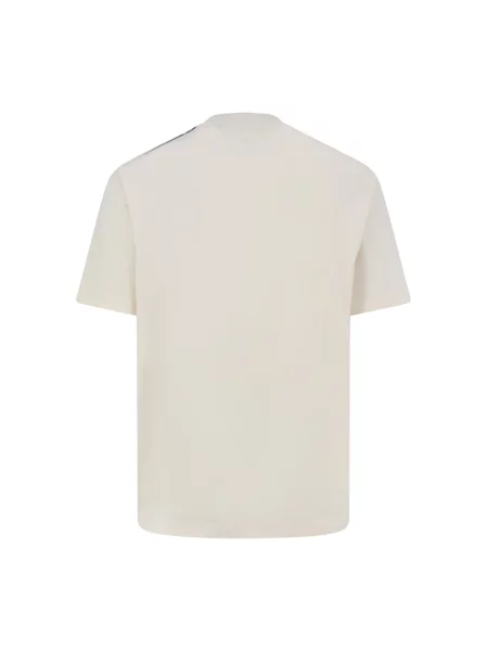 T-shirt Gradient Stripes Short Sleeve Tee Chalk White M biała