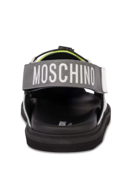 Sandale Moschino cu bretele alb