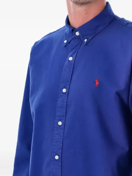 Cămașă Polo Ralph Lauren lungă albastru