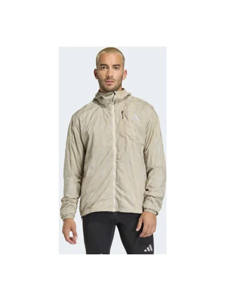Lniana kurtka Adidas Originals do biegania zielona