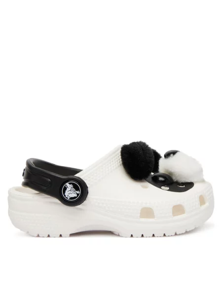 Crocs Klapki Classic IAM Panda Clog T biały