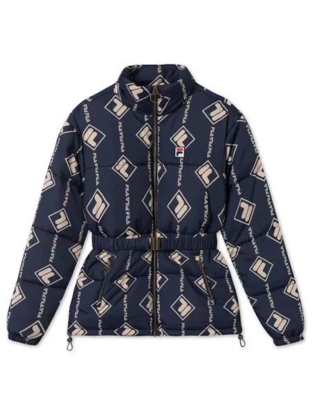 Kurtka Fila AVVENTURO AOP puff jacket niebieska