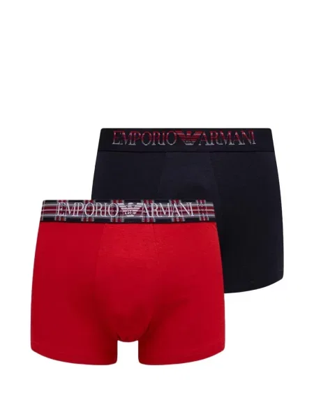 Boxeri Emporio Armani cu autograf roșu