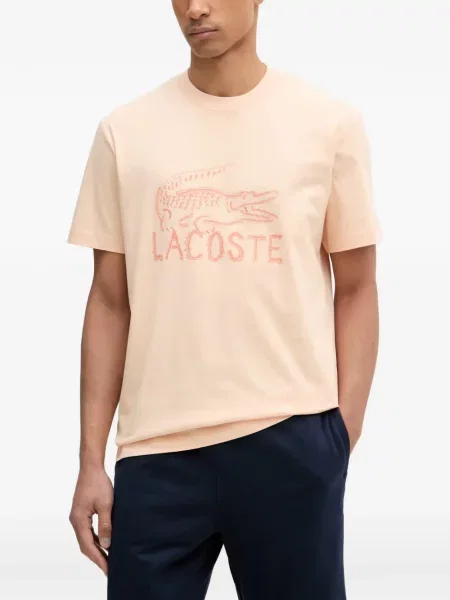 Tricou Lacoste cu imagine roz