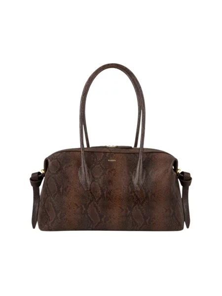 Torebka skórzana Yuzefi skórzana brązowa