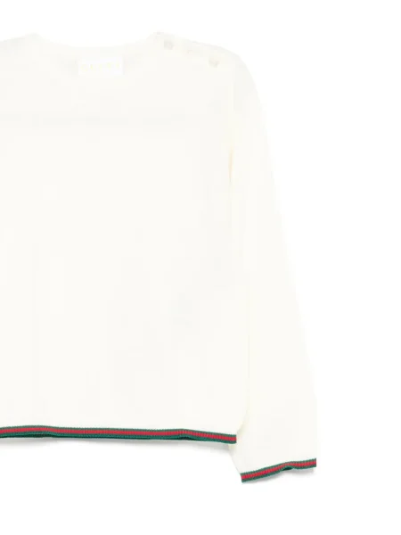 Sweter dziecięcy Gucci biały