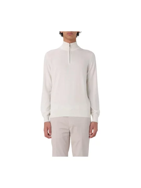 Sweter z golfem Brunello Cucinelli z kaszmiru do golfa biały