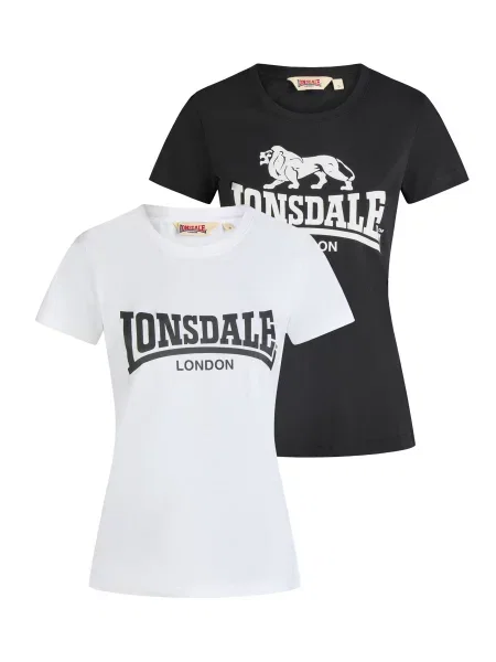 Набір футболок Lonsdale NASH білий/чорний біла