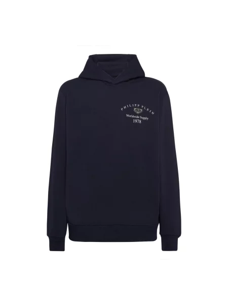 Bluza z kapturem Philipp Plein niebieska