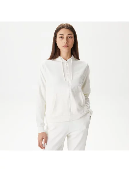 Lacoste Bluza O Regularnym Kroju Z Kapturem W Kolorze Białym biała