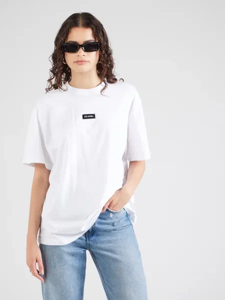OH APRIL Tricou negru alb
