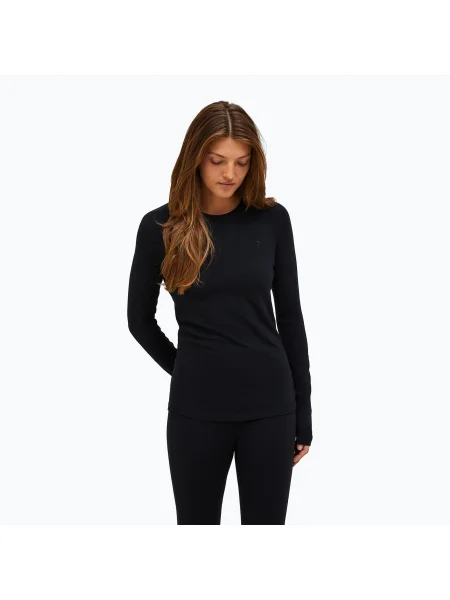 Termo tričko s dlouhým rukávem Peak Performance Magic Crew Wool-Blend Baselayer black/black černé