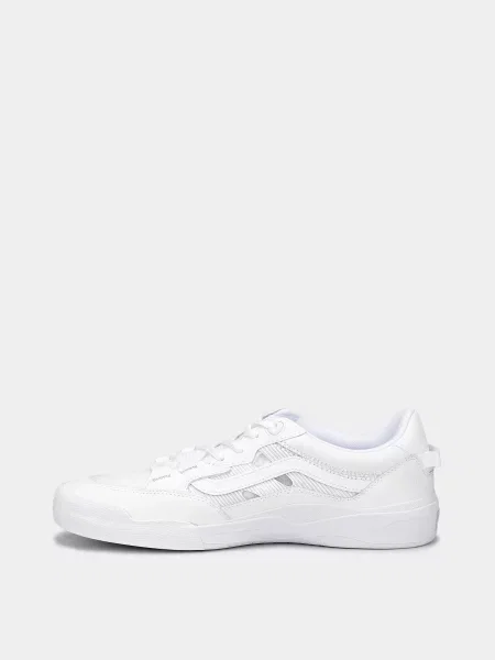 Кожаные кеды Vans белые
